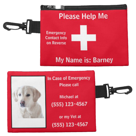 [About My Dog] ICE Alert Cat Dog Emergency Crate Accessory Bag